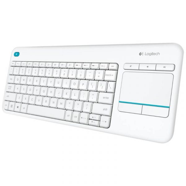 Logitech K400 Plus White Wireless Keyboard with Touchpad