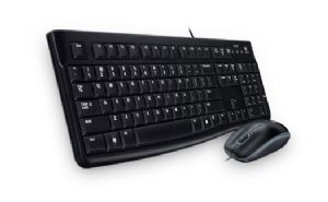 Logitech MK120 Keyboard & Mouse Combo Quiet typing and Spill resistant