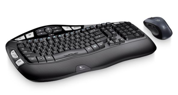 Logitech MK550 Wireless Wave Keyboard Mouse Combo Black