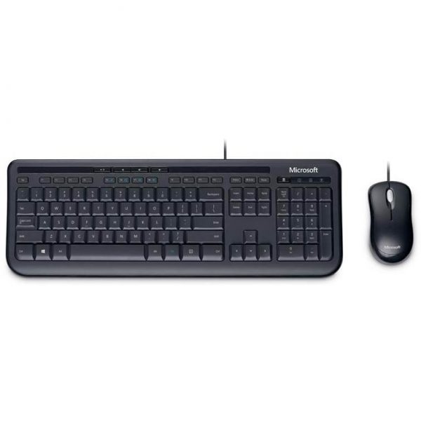 Microsoft Wired Desktop 600 K&M USB Black Mouse & Keyboard Combo - Retail Pack