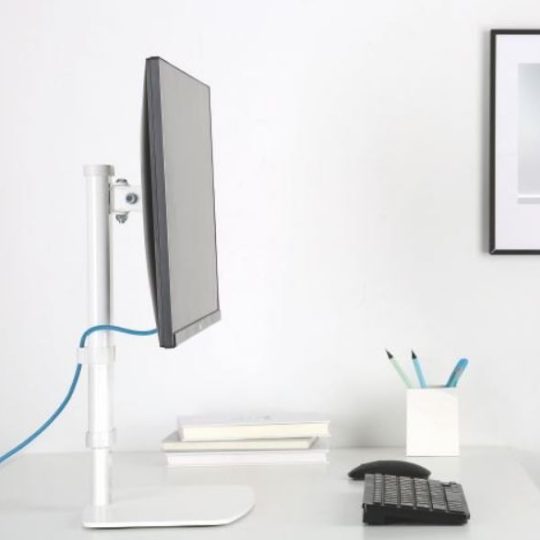 Brateck Single Monitor Freestanding Monitor Desk Stand for 17"-27" LCD Monitors and Screens