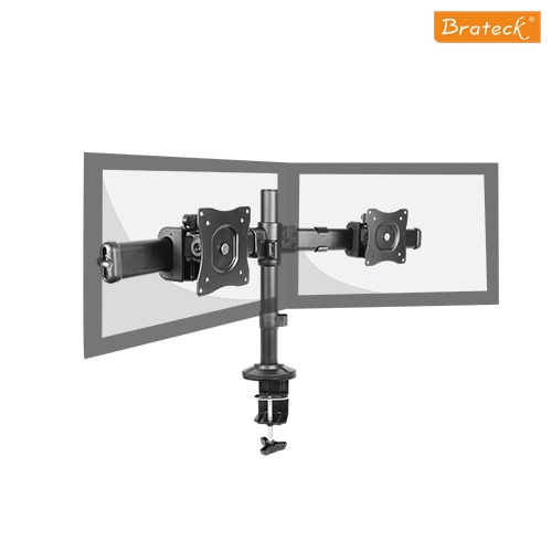 Brateck  Dual Monitor Arm with Desk Clamp VESA 75/100mm Up to 27"