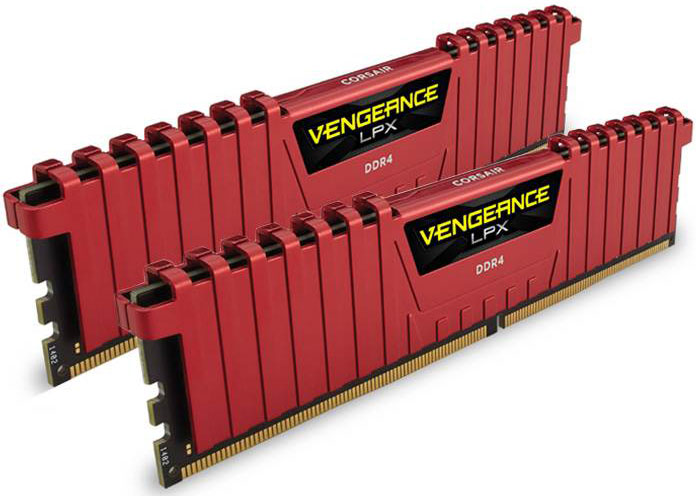 Corsair Vengeance LPX 16GB (2x8GB) DDR4 2133MHz C13 Desktop Gaming Memory Red