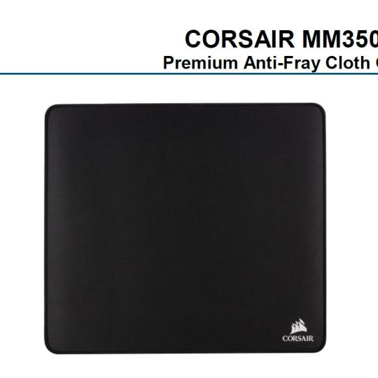 Corsair MM250 Champion Series X-Large Anti-Fray Cloth Gaming Mouse Pad.  450x400mm 2 Years Warranty