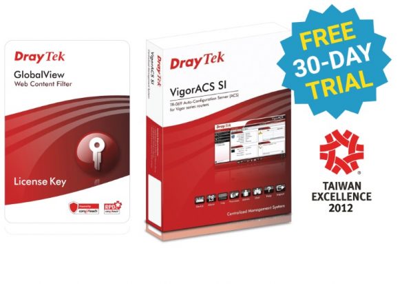 Draytek Web Content Filter Package for VigorFly 210 / Vigor2110 / 2120 / 2130 / 2710 / 2750 / 2760 / 2912 series 2yr wty