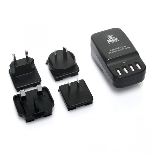 mbeat® Gorilla Power 4 Port 6.8A 34W USB World Travel Charger