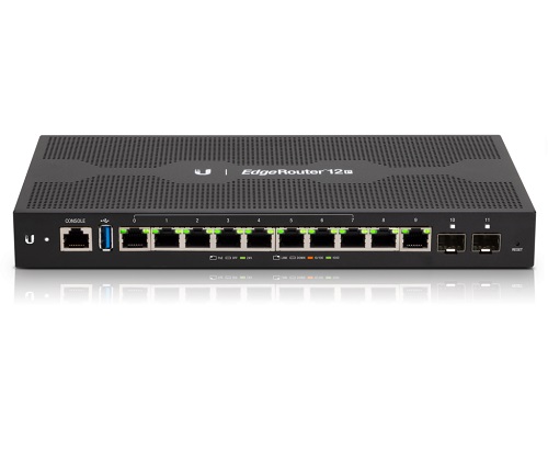 Ubiquiti EdgeRouter 12P - 10-Port Gigabit Router with PoE Output and 2 SFP Ports