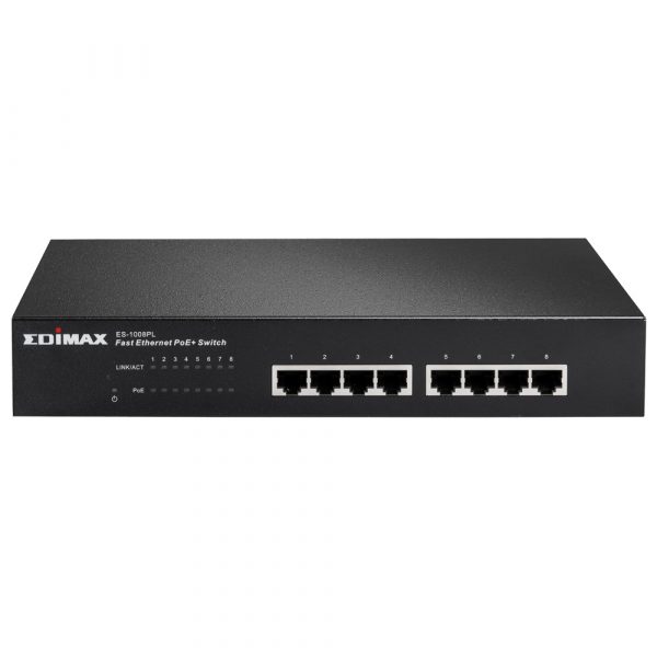 Edimax 8 Port 10/100 POE Switch (85W)