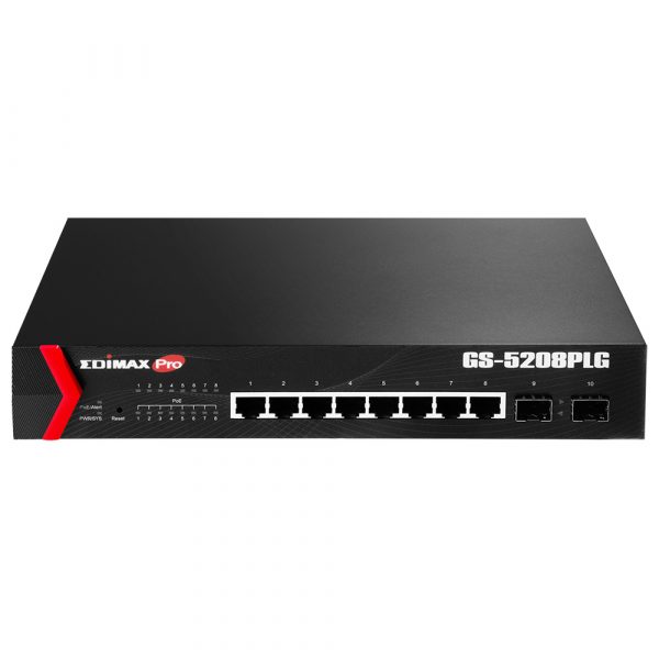 Edimax 8-Port 10/100M PoE+ WebSmart Switch + 2 Giga SFP Combo (150W)